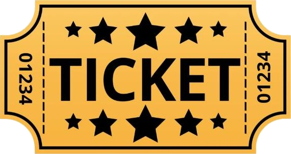 Tekening van een theaterticket