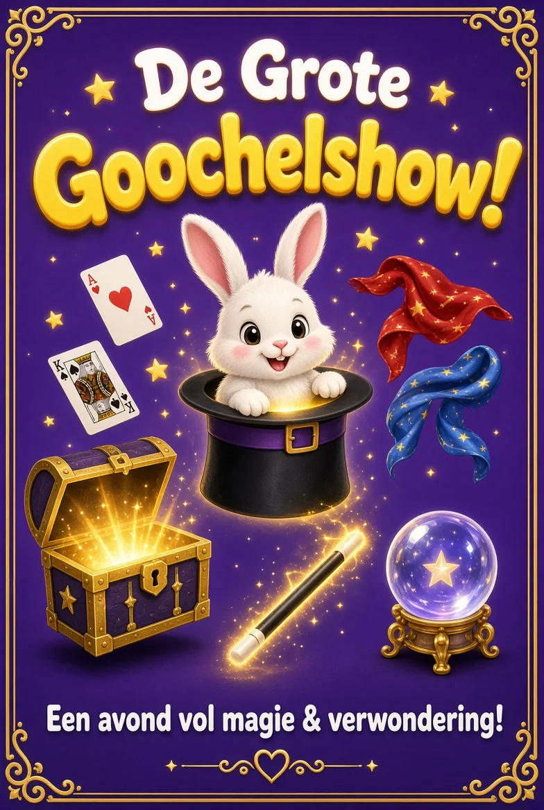 Poster van De Grote Goochelshow!